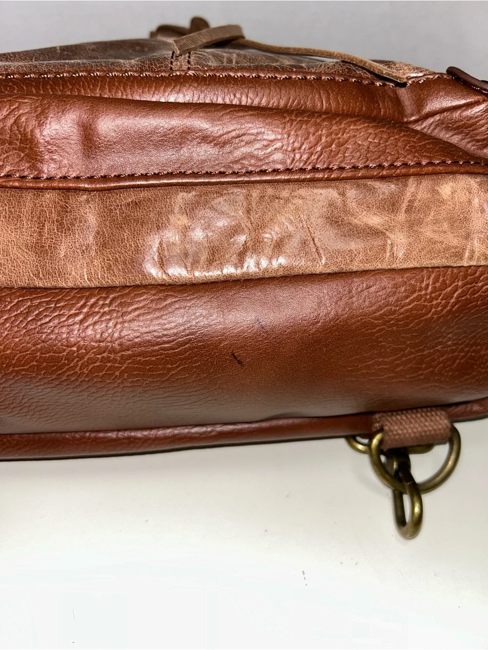The Sak Ventura Convertible Brown Leather Backpack Shoulder Bag Crossbody - Picture 12 of 12